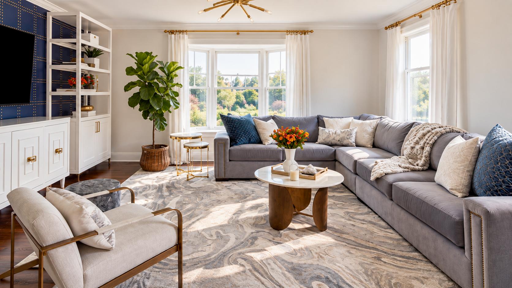 Clean living room environment